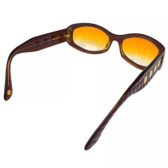 Chanel Sunglasses Eyewear Orange Purple Small Good main image 5
